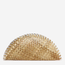 Load image into Gallery viewer, Tropiko by Kultura Ladies&#39; Woven Half Moon Clutch in Natural
