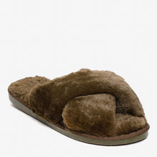 Load image into Gallery viewer, Cozzy Ladies&#39; Fria X-Band Bedroom Slippers in Olive
