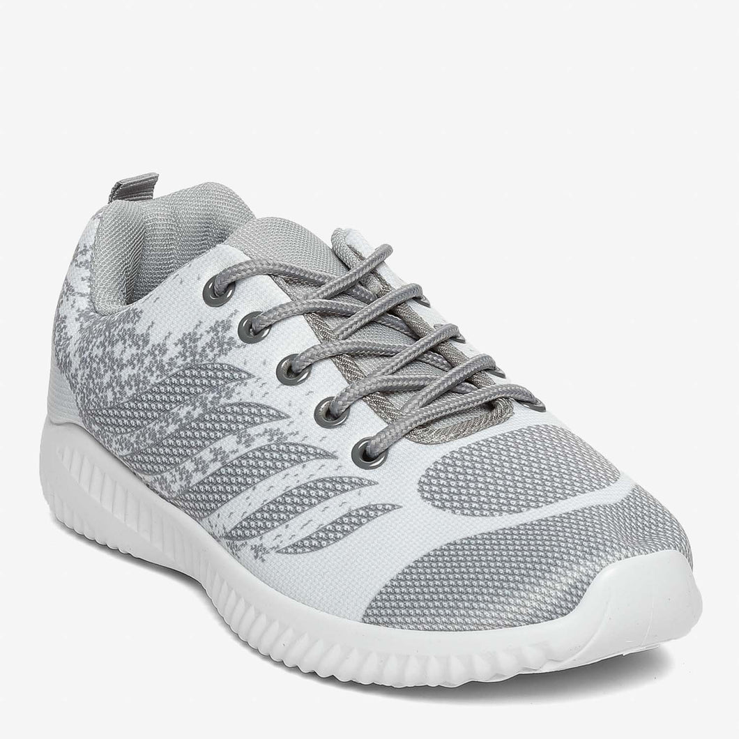 Kicks Ladies' Lyana Rubber Shoes in White and Gray