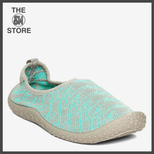 Load image into Gallery viewer, Kicks Ladies&#39; Aruba Patterned Knit Aqua Shoes in Gray and Mint
