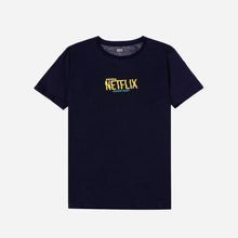 Load image into Gallery viewer, Tee Culture Boys Teens&#39; Watching Netflix Everyday Statement Tee in Navy Blue
