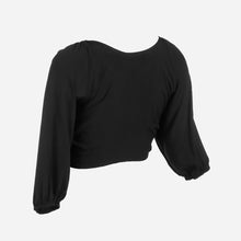 Load image into Gallery viewer, Coco Cabana Ladies&#39; Tie-Hem Crop Top in Black
