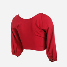 Load image into Gallery viewer, Coco Cabana Ladies&#39; Tie-Hem Crop Top in Maroon
