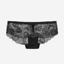 Load image into Gallery viewer, Gigi Amore Ladies&#39; Lace Bikini Panty with Ribbon in Black
