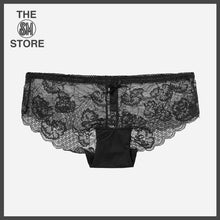 Load image into Gallery viewer, Gigi Amore Ladies&#39; Lace Bikini Panty with Ribbon in Black
