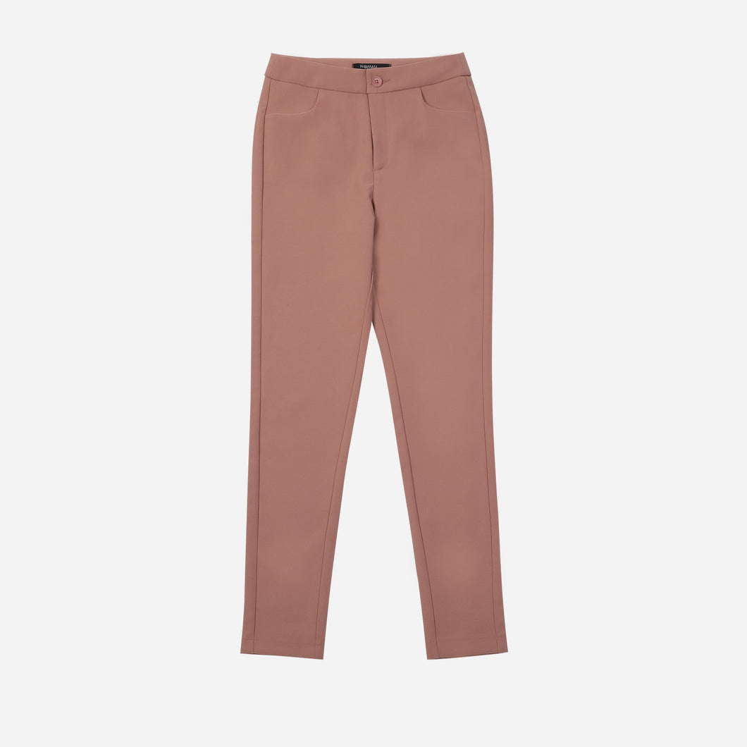 SM Woman Slim Cut Pants in Old Rose