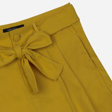 Load image into Gallery viewer, SM Woman Waist Sash Pleated Shorts in Mustard
