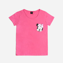 Load image into Gallery viewer, Disney Mickey Mouse Ladies&#39; Minnie Tee and Pajama Pants Set in Pink
