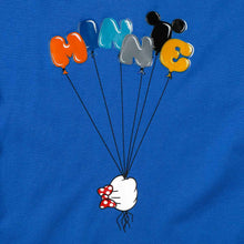 Load image into Gallery viewer, Disney Mickey Mouse Girls Teens&#39; Minnie Ballons Graphic Tee in Blue
