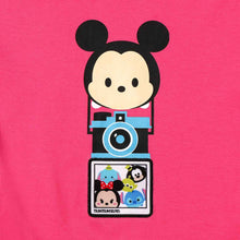 Load image into Gallery viewer, Disney Tsum Tsum Girls Teens&#39; Groupie Pic Graphic Tee in Pink
