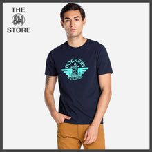 Load image into Gallery viewer, Dockers Men&#39;s Logo Graphic Tee in Sky Captain Blue
