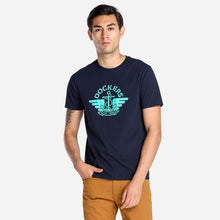 Load image into Gallery viewer, Dockers Men&#39;s Logo Graphic Tee in Sky Captain Blue
