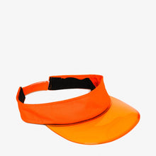 Load image into Gallery viewer, SM Accessories Ladies&#39; Neon Clear Brim Visor in Orange
