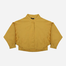 Load image into Gallery viewer, GTW Urban Girls Teens&#39; Snap Button Cropped Jacket in Mustard
