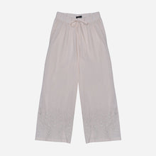 Load image into Gallery viewer, Coco Cabana Ladies&#39; Leafy Embroidered Linen Pants in Beige
