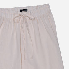 Load image into Gallery viewer, Coco Cabana Ladies&#39; Leafy Embroidered Linen Pants in Beige
