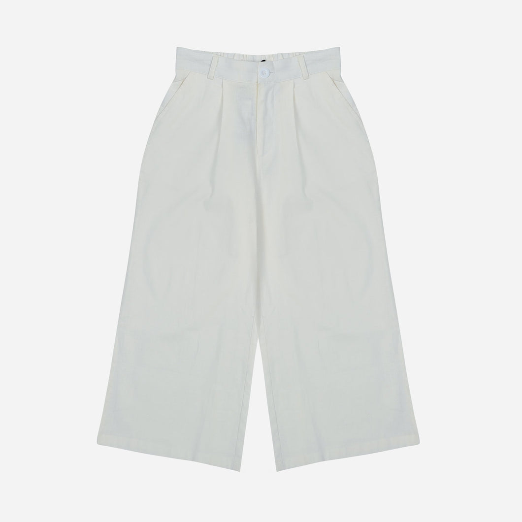 SM Woman Wide-Legged Pants in White