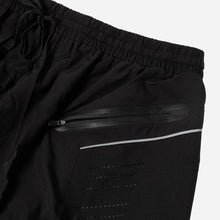 Load image into Gallery viewer, Bo Athletics Men&#39;s Reflectorized Running Shorts in Black
