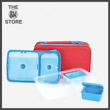 Load image into Gallery viewer, Cool Bento Lunch Box and Lunch Bag with Removable Ice Pack Set - Pink
