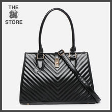 Load image into Gallery viewer, Venetia Ladies&#39; Vernah Handbag in Black
