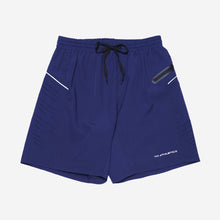 Load image into Gallery viewer, Bo Athletics Men&#39;s Reflectorized Running Shorts in Navy Blue
