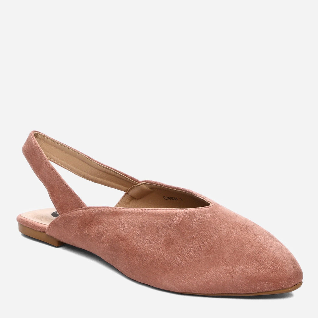 Solemate Ladies' Cindy Slingback Flats in Blush