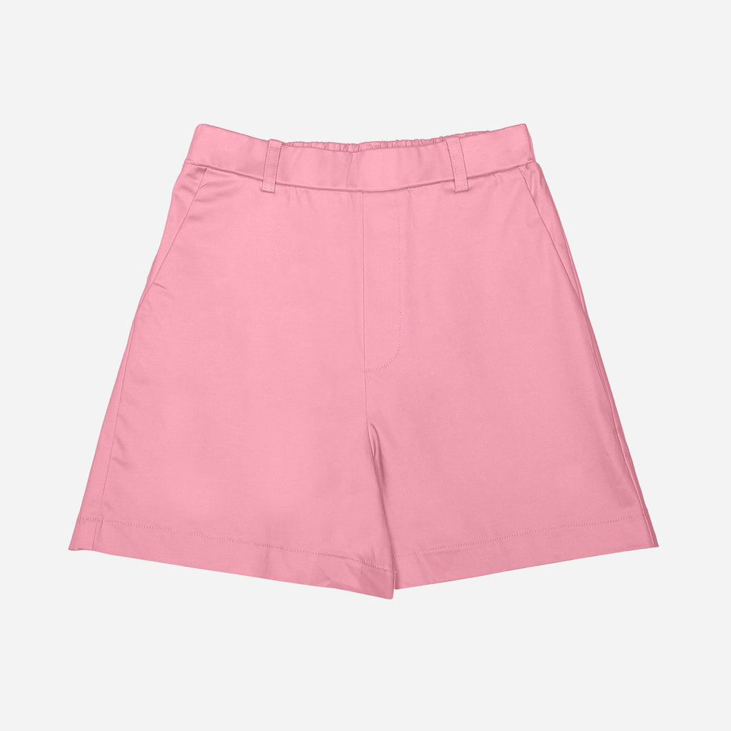 SM Woman High Waist Twill Shorts in Peach