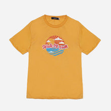 Load image into Gallery viewer, GTW Urban Girls Teens&#39; Walk by Faith Graphic Tee in Mustard
