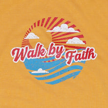 Load image into Gallery viewer, GTW Urban Girls Teens&#39; Walk by Faith Graphic Tee in Mustard
