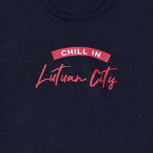 Load image into Gallery viewer, GTW Urban Girls Teens&#39; Lutuan City Statement Tee in Navy Blue
