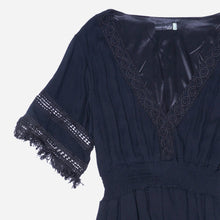 Load image into Gallery viewer, Coco Cabana Ladies&#39; Fringed Hem Dress in Black
