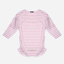 Load image into Gallery viewer, SM Woman Maternal Striped 3/4 Dolman Top in Pink
