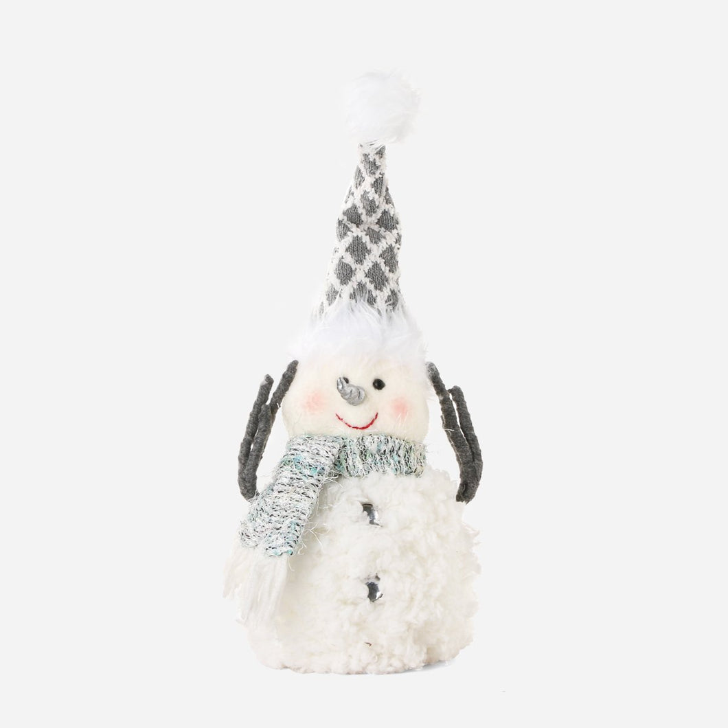 SM Home Blushing Snowman Plush Decoration 15in.