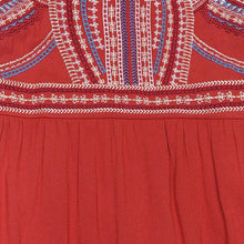 Load image into Gallery viewer, Coco Cabana Ladies&#39; Bohemian Dress in Red
