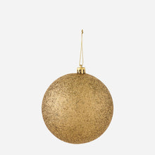 Load image into Gallery viewer, Great Home 4-Pack Glittered Christmas Balls 100mm - Gold
