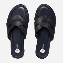 Load image into Gallery viewer, Solemate Ladies&#39; Wendy Sandals in Navy Blue
