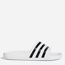 Load image into Gallery viewer, Adidas Men&#39;s Adilette Aqua Swim Slides in White and Black
