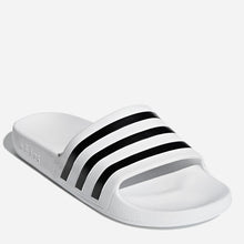 Load image into Gallery viewer, Adidas Men&#39;s Adilette Aqua Swim Slides in White and Black
