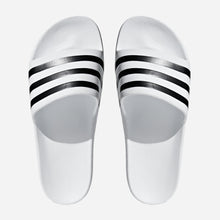 Load image into Gallery viewer, Adidas Men&#39;s Adilette Aqua Swim Slides in White and Black
