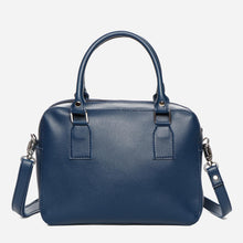 Load image into Gallery viewer, Parisian Ladies&#39; Wendy Handbag with Detachable Crossbody Strap in Navy Blue
