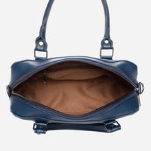 Load image into Gallery viewer, Parisian Ladies&#39; Wendy Handbag with Detachable Crossbody Strap in Navy Blue
