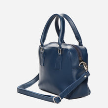 Load image into Gallery viewer, Parisian Ladies&#39; Wendy Handbag with Detachable Crossbody Strap in Navy Blue
