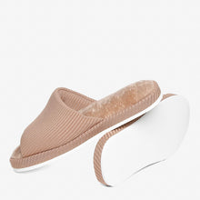 Load image into Gallery viewer, Cozzy Ladies&#39; Brielle One-Band Bedroom Slippers in Beige
