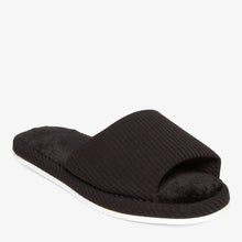 Load image into Gallery viewer, Cozzy Ladies&#39; Brielle One-Band Bedroom Slippers in Black
