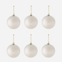 Load image into Gallery viewer, Great Home 6-Pack Matte Christmas Balls 80mm - Silver
