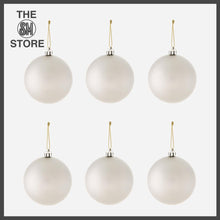 Load image into Gallery viewer, Great Home 6-Pack Matte Christmas Balls 80mm - Silver
