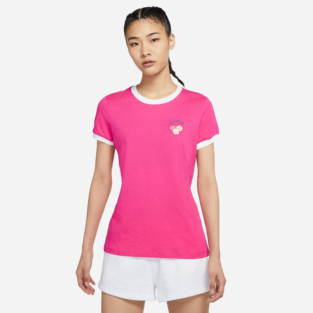 Nike Ladies’ Sportswear Ringer T-Shirt in Red Watermelon