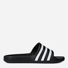 Load image into Gallery viewer, Adidas Men’s Adilette Aqua in Core Black and Cloud White
