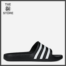 Load image into Gallery viewer, Adidas Men’s Adilette Aqua in Core Black and Cloud White
